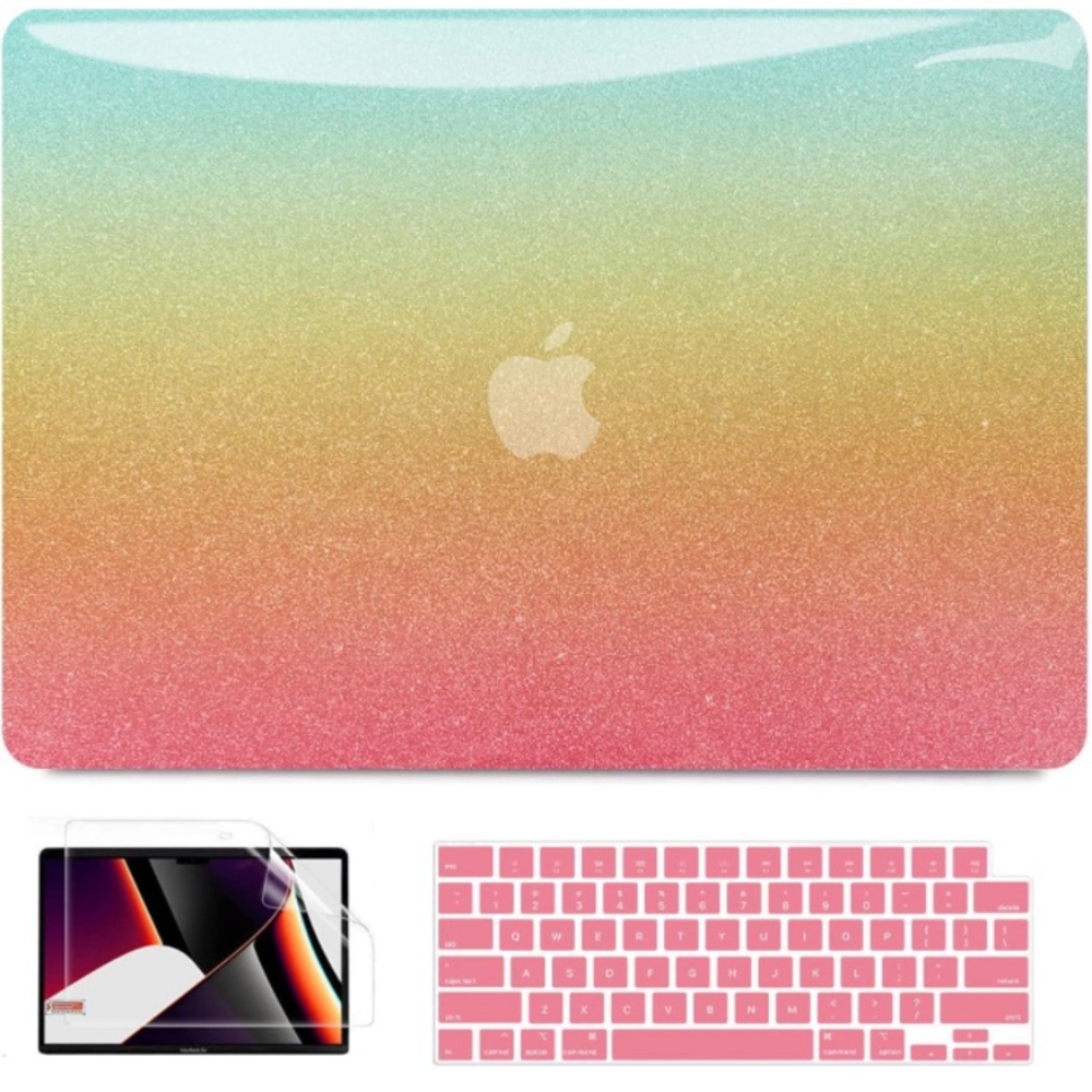 MacBook Pro 14" Glitter Plastic Hard Shell Case with Keyboard cover